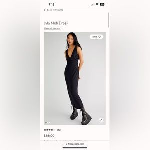 Free people Lyla midi dress.